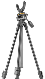 Vanguard VESTA 233APU Aluminum Shooting Tripod Kit with Pan Head & U-Yoke – Optics & Rifle Support Tripod for Hunting