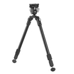 Vanguard EQ-Precision 3QS A Aluminum Gun Bipod with Ball Head & Quick-Release Pic Rail Adapter – Extended Height Shooting Support (13–27