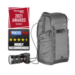 VEO Adaptor R48 Gray Camera Backpack w/ USB Port - Rear Access