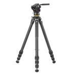 VEO 5 264CV-14 Carbon Tripod with Counterbalancing Video Head for Cameras, Optics & Smartphones