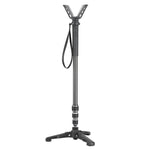 Vanguard VEO BOSS 234 C Carbon Shooting Stick Monopod – Tri-Feet Base, Adjustable Height, ARCA-Compatible V-Yoke