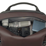 Vanguard VEO Lite B20L Camera & Everyday Backpack (Chocolate) – Fits Full-Frame Camera with 70–200mm Attached + 3 Lenses, 14