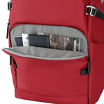 Vanguard VEO Lite B20L Camera & Everyday Backpack (Red) – Fits Full-Frame Camera with 70–200mm Attached + 3 Lenses, 14