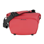 Vanguard VEO Lite S7L Camera & Everyday Shoulder Bag (Red) – Fits Mirrorless Camera + Multiple Lenses, Tablet Storage, Removable Dividers, Easy-Clean Water-Resistant Design