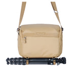 Vanguard VEO Metro S9L Camera & Everyday Shoulder Bag (Beige) – Fits Full-Frame Camera with 3 Lenses (Up to 70–200mm f/2.8), 13
