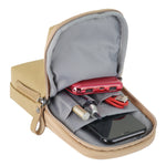Vanguard VEO Metro SP Smartphone Pouch (Beige) – Fits Large Smartphones (Including iPhone 16/17 Pro Max), Dual Padded Compartments, Removable Strap, Weather-Resistant Design