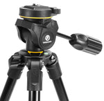 Vanguard VESTA 233APU Aluminum Shooting Tripod Kit with Pan Head & U-Yoke – Optics & Rifle Support Tripod for Hunting