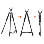 QUEST T62U Portable Shooting Tripod, Bipod, and Monopod Combo U Yoke